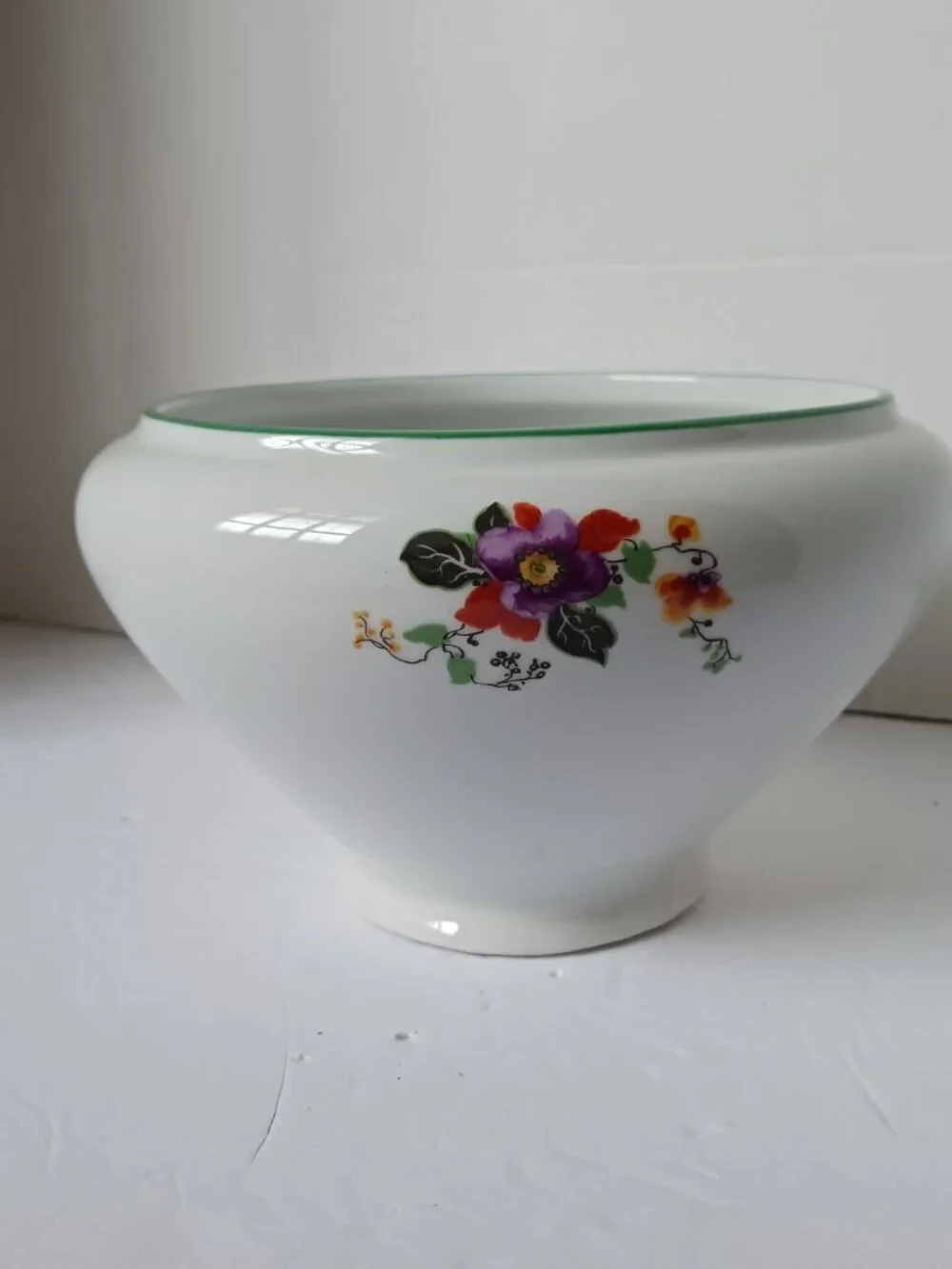 Vintage Royal Rochester Art Deco Porcelain Bowl Hand Decorated German Chinaware